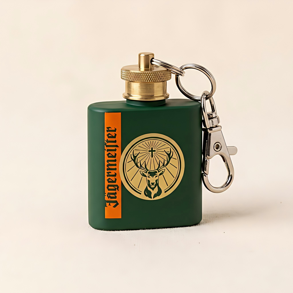 Jägermeister Stainless Steel Hip Flask Manufacturer - Custom Barware | Best Win