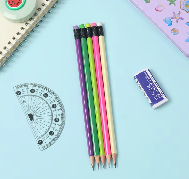 School Office Supplies lead pencil Color Eraser