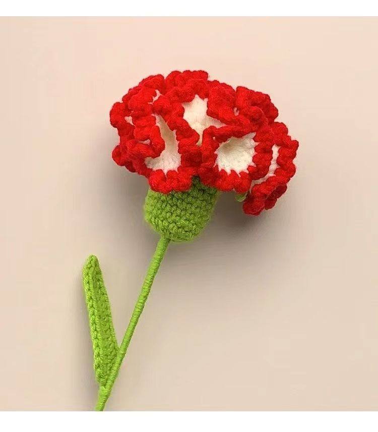 Crochet Handmade Carnation, Mother's Day Gifts