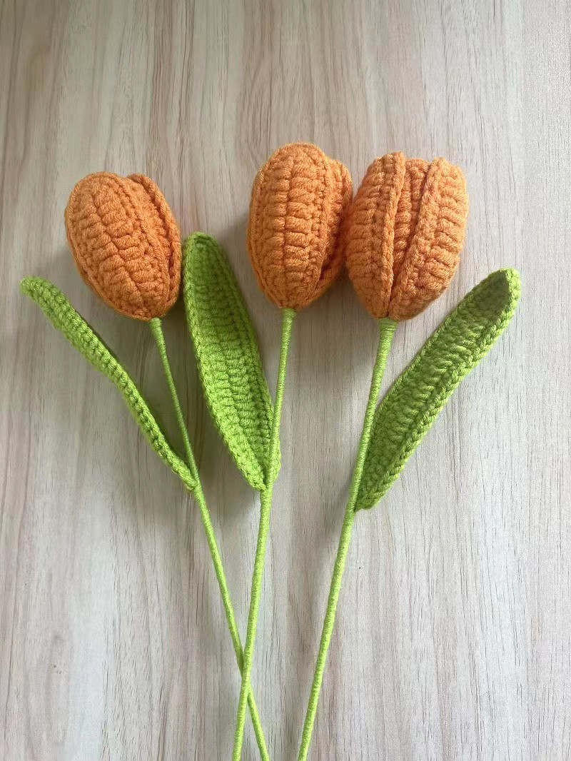 Handmade Crochet Tulips, Home Decor or Mother's Day Gifts