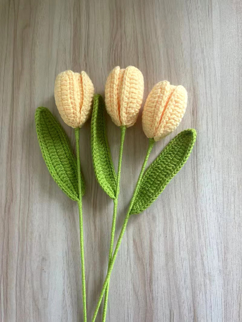 Handmade Crochet Tulips, Home Decor or Mother's Day Gifts