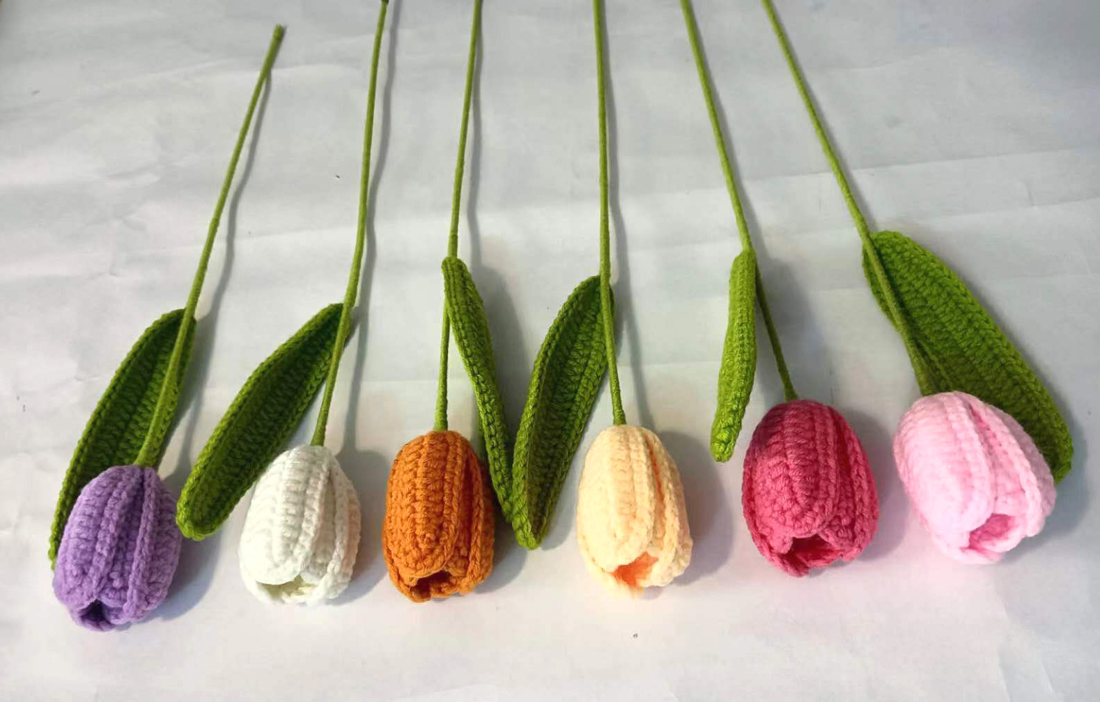 Handmade Crochet Tulips, Home Decor or Mother's Day Gifts