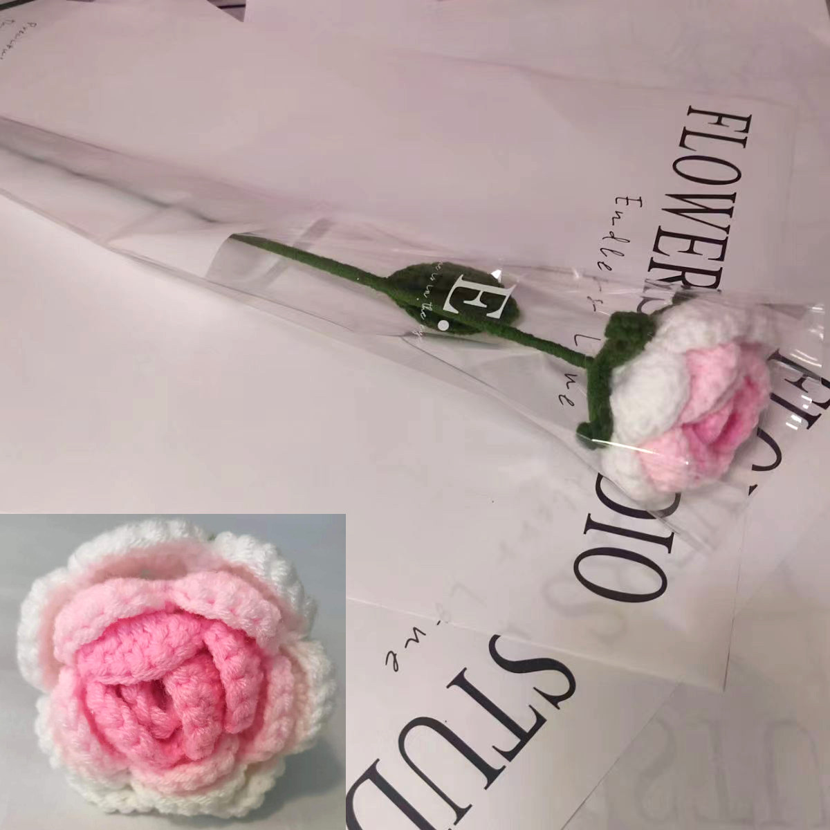 Crochet Handmade Roses For Lovers or Families Gift