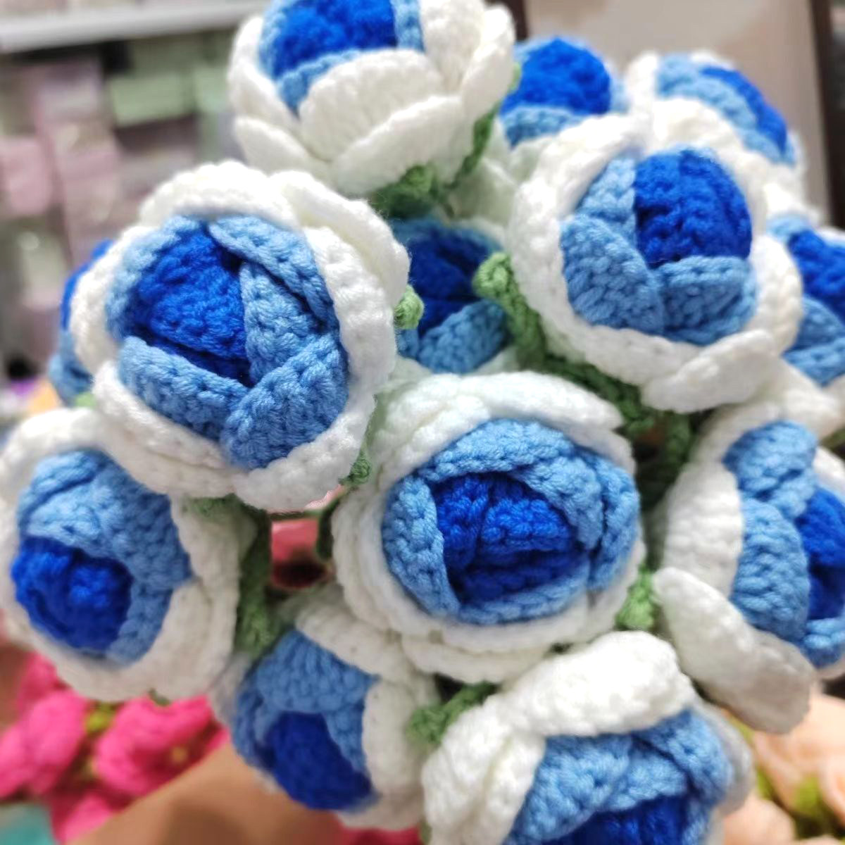 Crochet Handmade Roses For Lovers or Families Gift