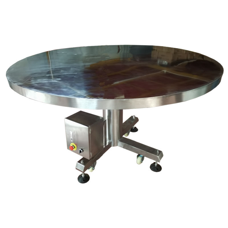 Buffer flat rotary collection table