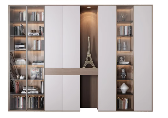 CABINET   FBC005  Modern Office Book Cabinets Bookshelf Bookcase with Glass Door