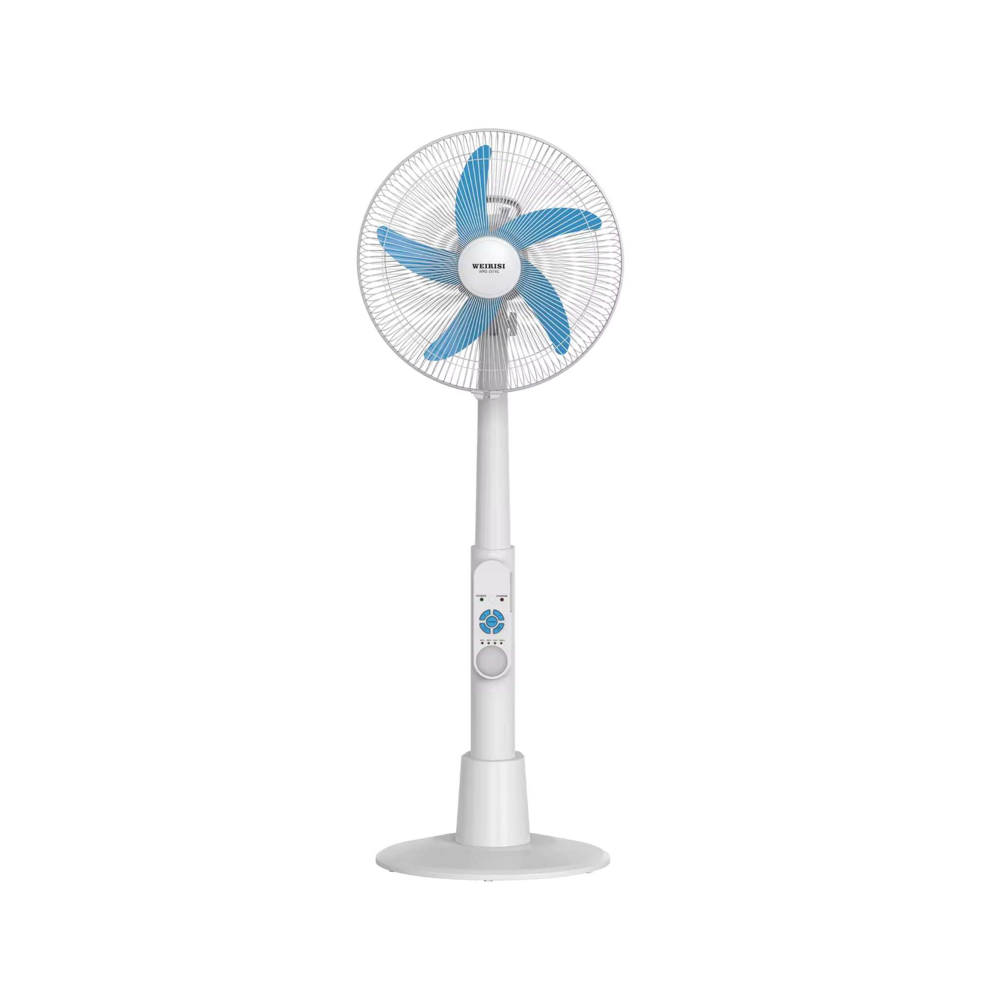 16inch Rechargeable Stand Fan with LED AC DC Operated Oscillation 4 Speed