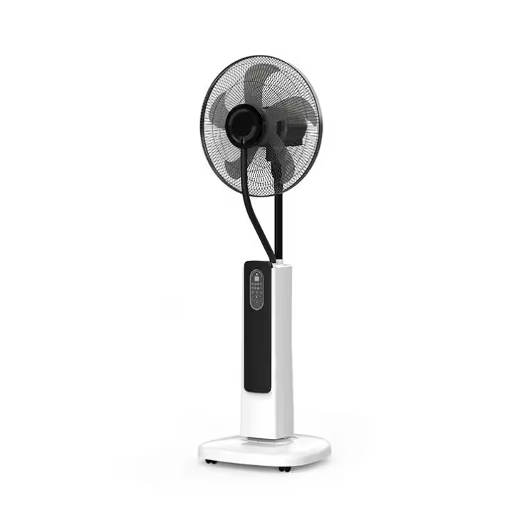 Standing Fan With LCD Display Electric Misting Fan Outdoor for Home