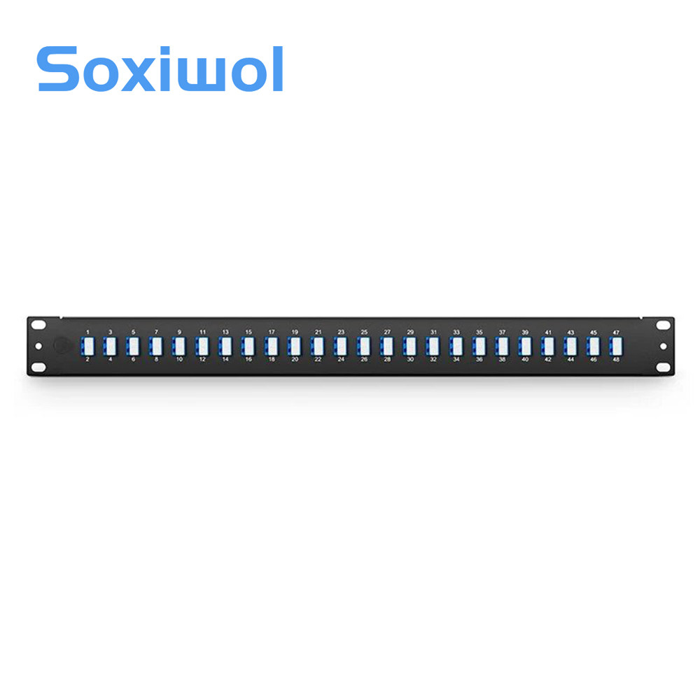 1U 19'' Fiber Adapters Panel