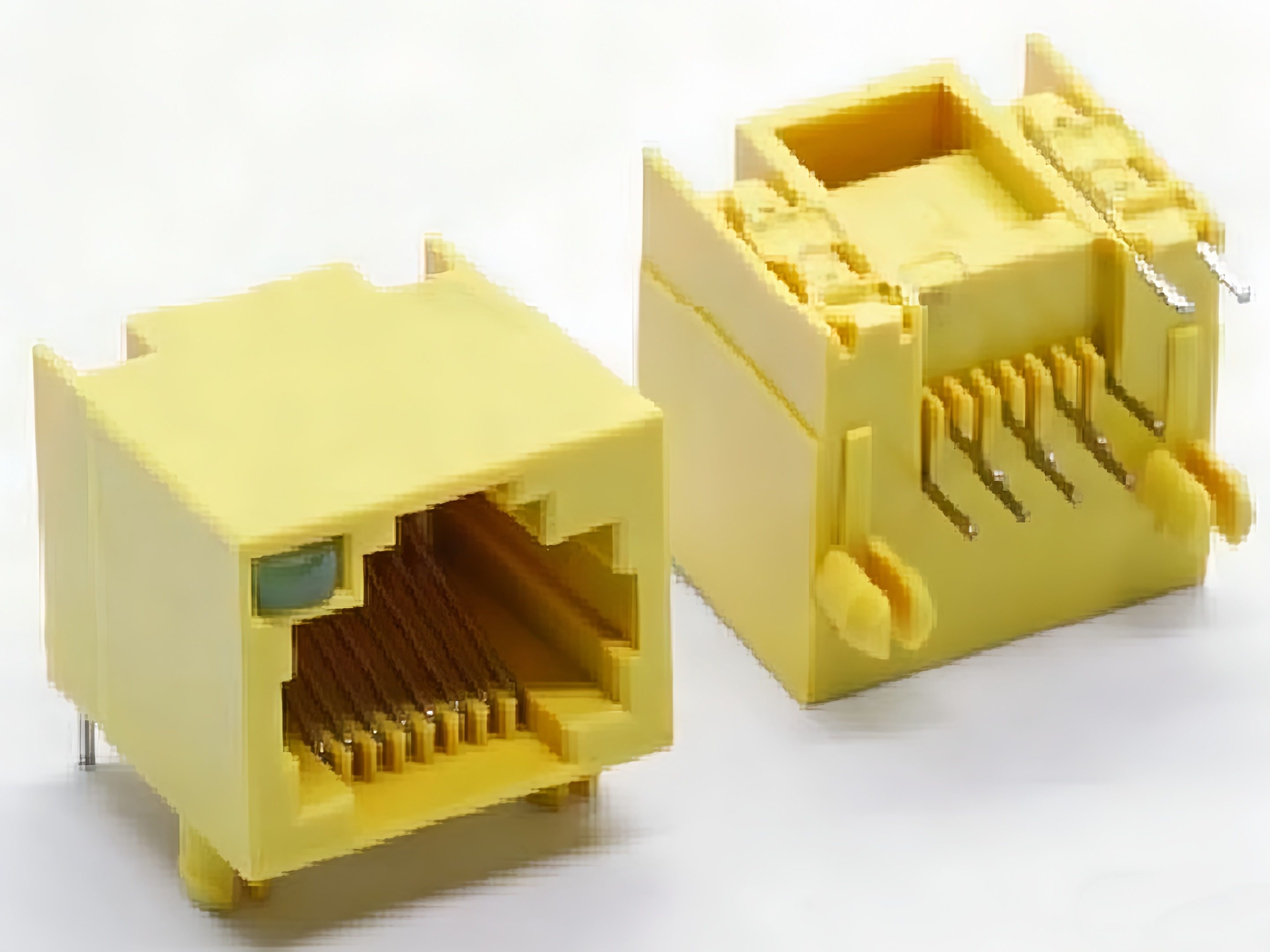 RJ45 Socket ,All-plastic structure,Left lamp or right lamp,DIP