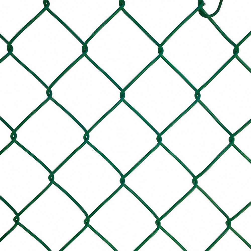 Galvanized and PVC coated diamond shape chain link fence