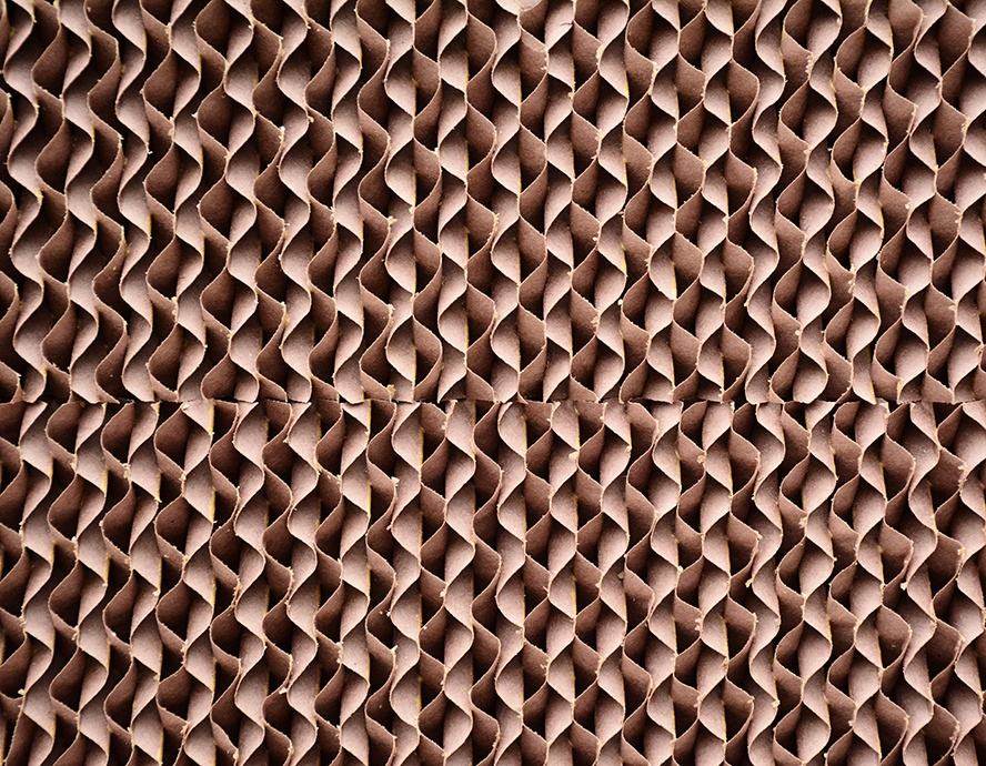 MTSP004 Husbandry Raw Paper Evaporative air Cooler Water Cooling Pad standard thickness 100, 150mm standard width 600mm angle 45*15