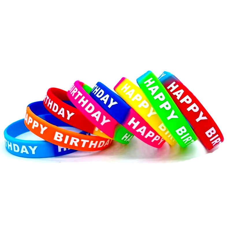 Silicone ring promotional bracelet