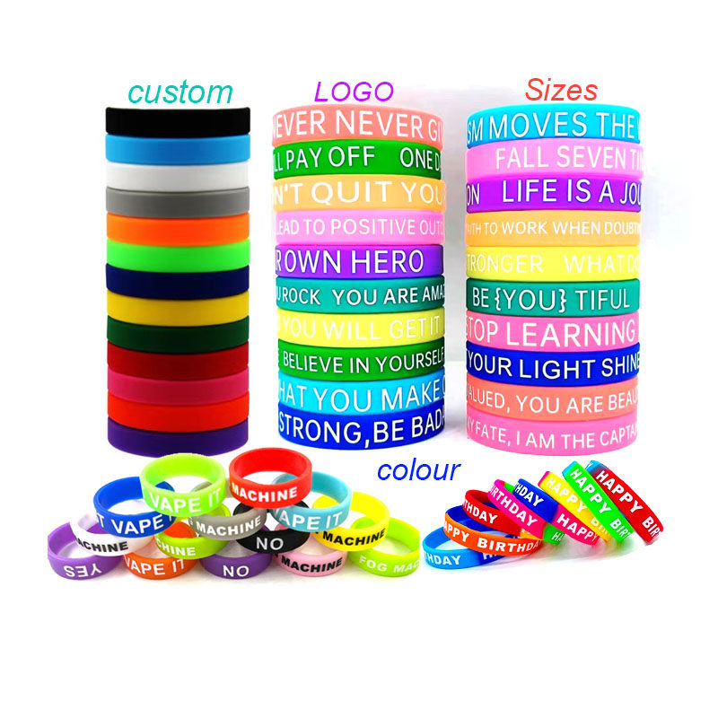 Silicone ring promotional bracelet