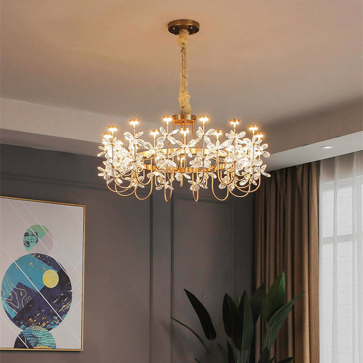 FCYC012 Creative Decor High Quality Contemporary Bedroom Home Designer Luxury Nordic Modern Crystal Pendant Light