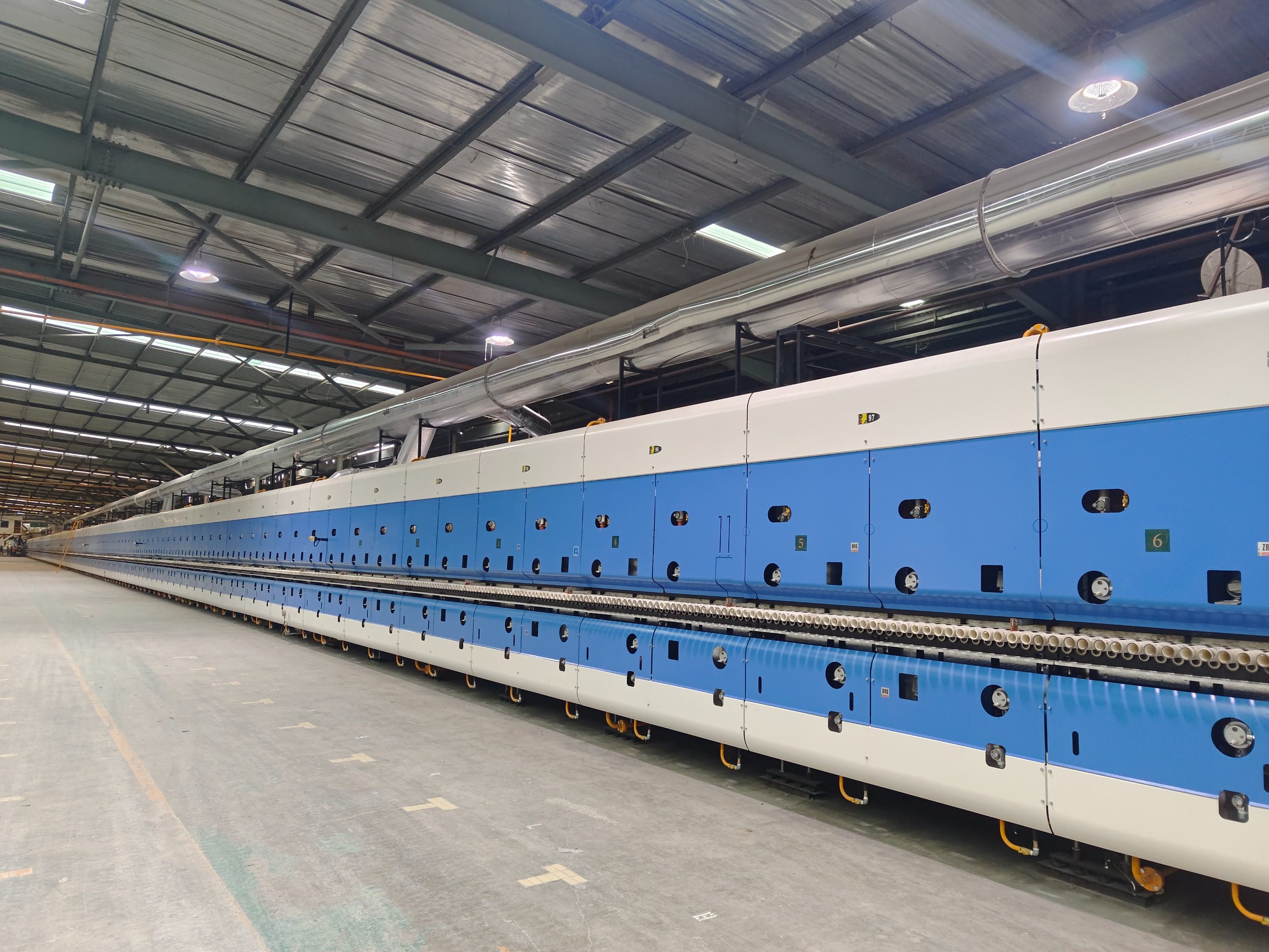 Green intelligent tile production line