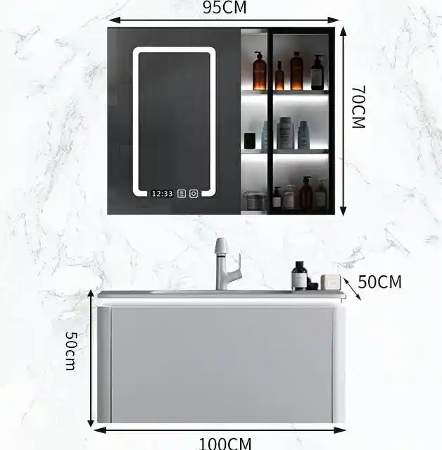 Luxury Bathroom Vanity Cabinet And Sink Plywood Bathroom Basin Cabinet