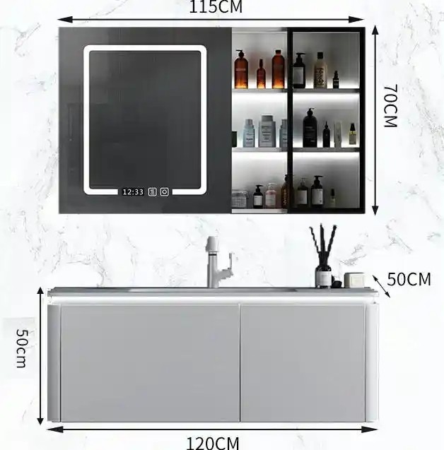 Luxury Bathroom Vanity Cabinet And Sink Plywood Bathroom Basin Cabinet