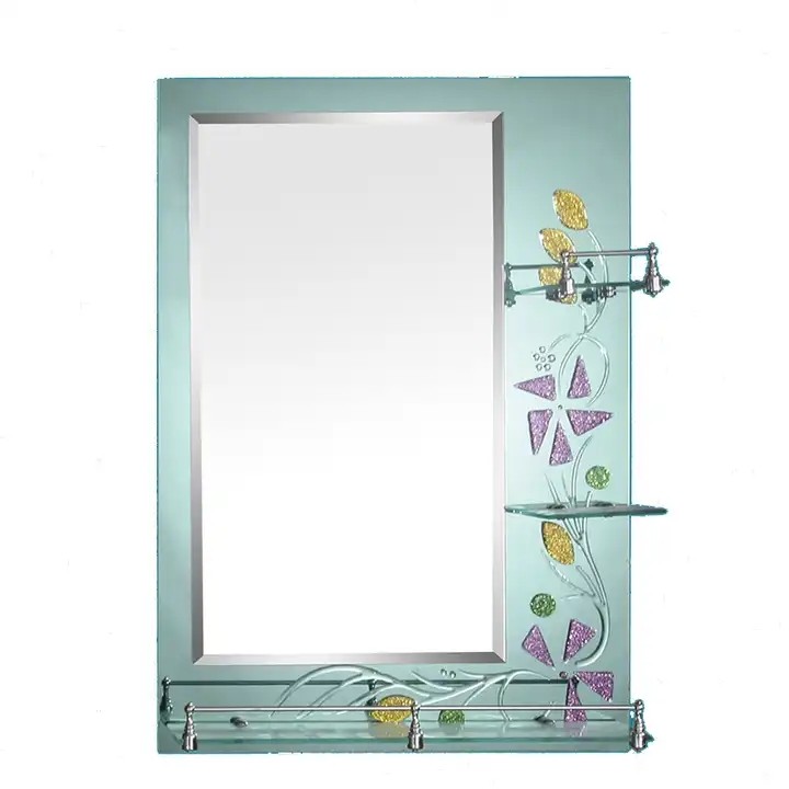 New Prodducts Plum Bathroom Hotel Pattern figured mirror salon beauty price cheap for decor