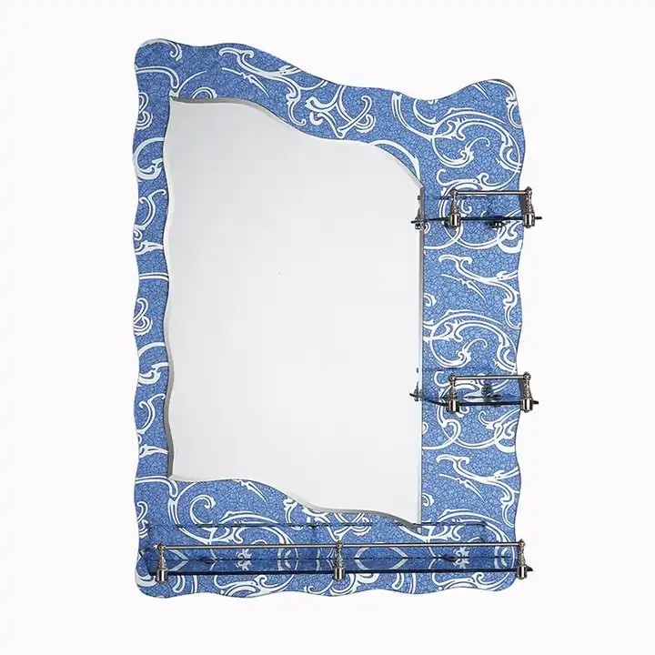 A variety of carved double-layer mirrors with shelves Home Hotel Mirror