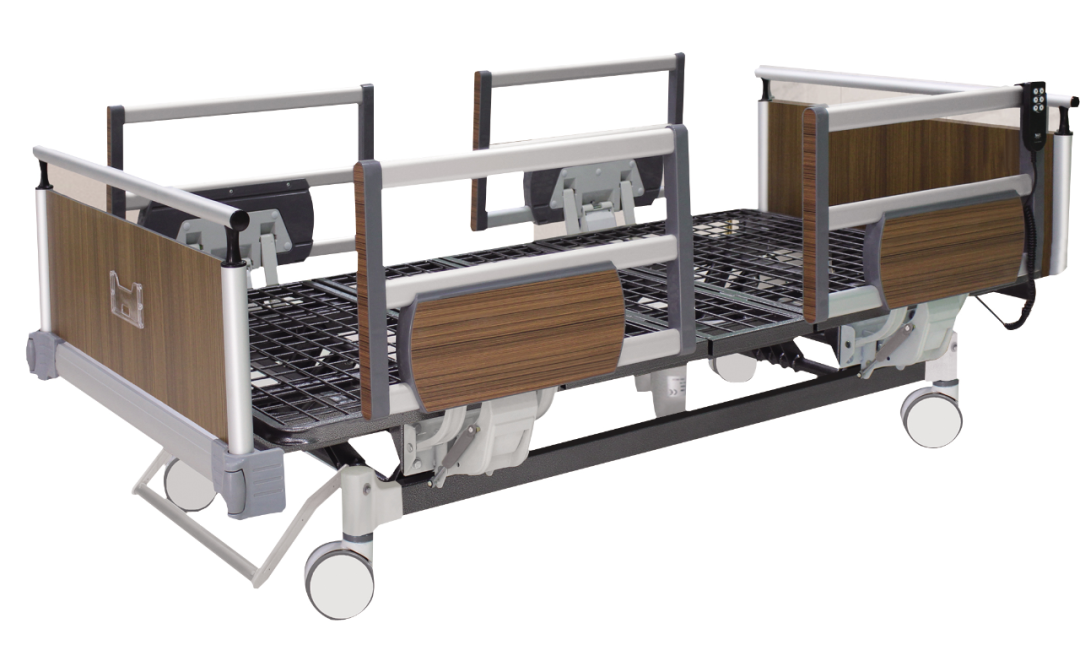 电动三功能铝合金护栏+网状床面板