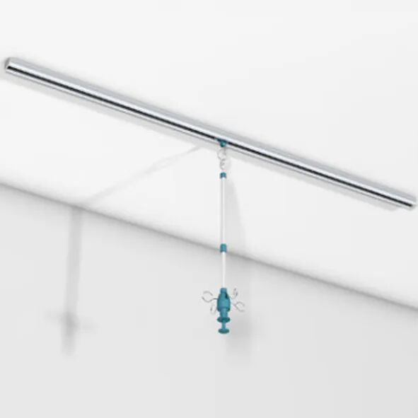 明装式床帘及输液轨道