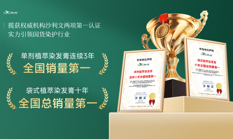 国货第一！韩愢再获沙利文权威认证，是首创者也是销量第一