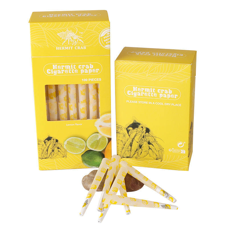 Good Quality Hermit Crab Multi-flavor cones pre rolled paper 84mm Biodegradable Eco-friendly unbleached tube tobacco grinder