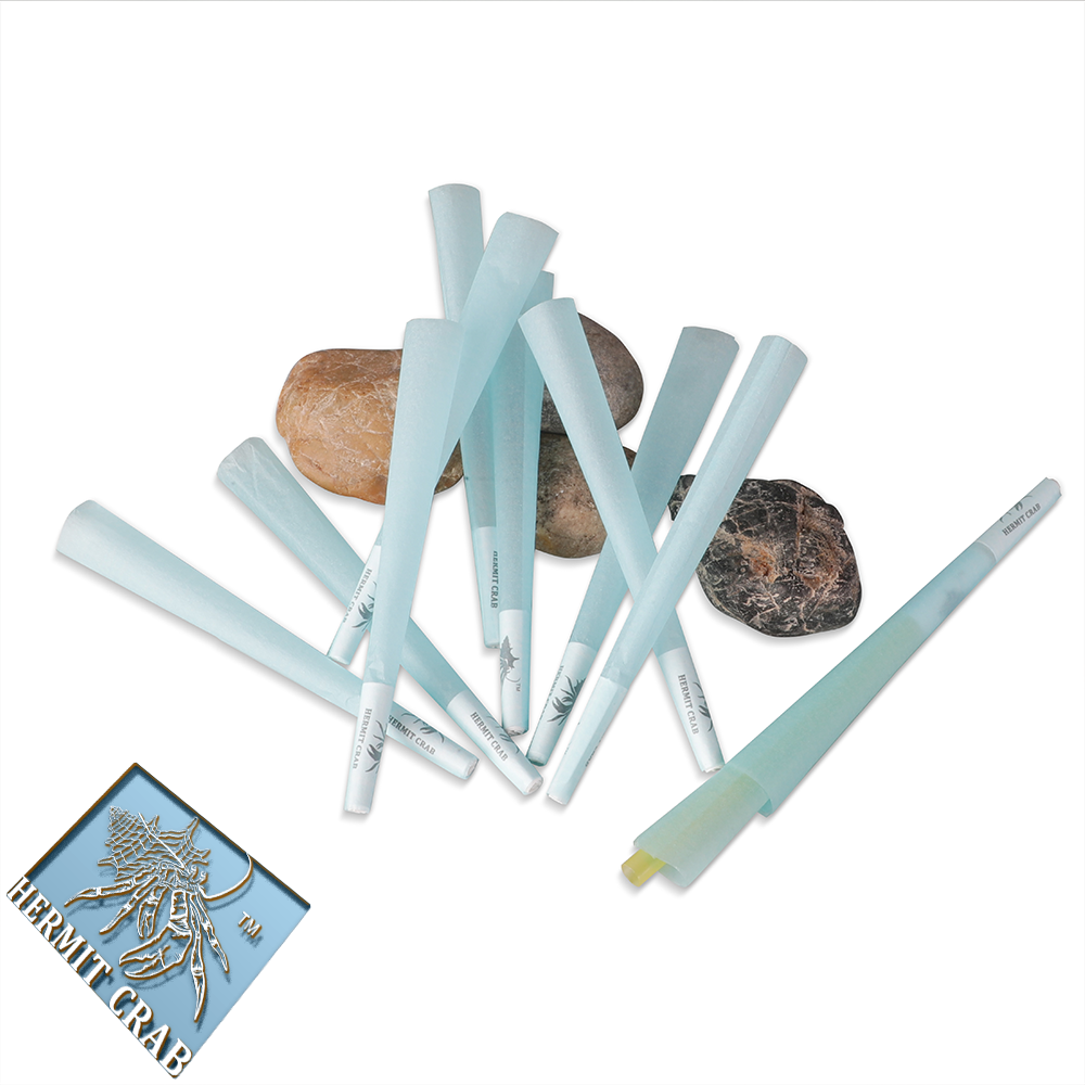 Unbleached green tobacco roll paper cone tobacco smoking roll paper hermit crab 109mm customizable OEM cone