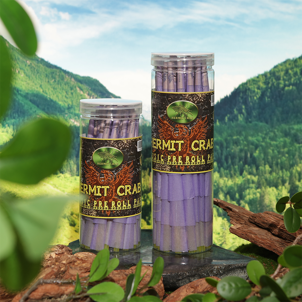 Hermit Crab 100% Natural prefabricated paper Cone 1-1/4 hand-rolled cone 84mm/98mm/109mm slow burning unbleached white cone