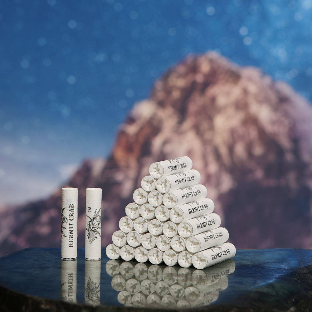 Hermit crab tobacco activated carbon pipe filter food grade cotton paper cigarette holder filter element herb grinder electric