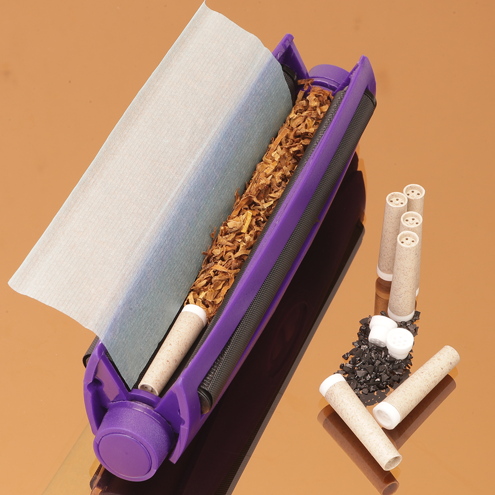 Horn pre rolled paper tube conical cigarette holder filter activated carbon ceramic cover conical tube tobacco filter element