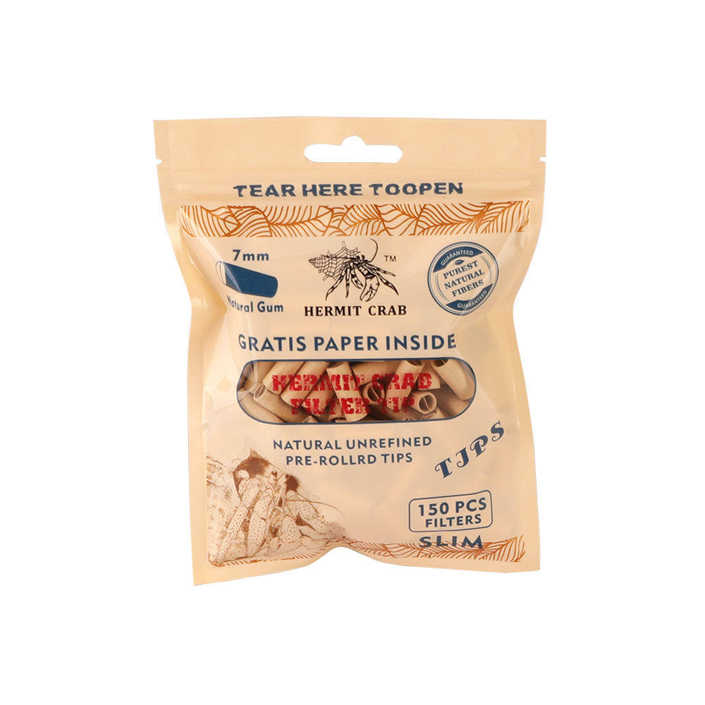 Hermit crab tobacco cross-border diameter 7mm disposable brown white filter a bag of 100 pieces 150 pieces handmade cigarette h