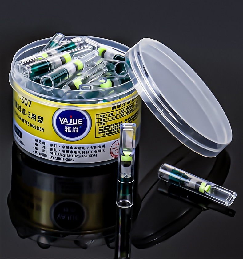 Hermit crab tobacco disposable 7 weight filter coarse medium fine three filter cigarette holder for men filter beads