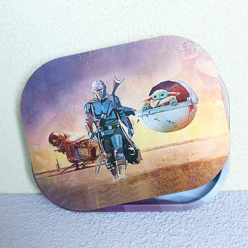 Hermit crab tobacco 3D cigarette tray Tinplate cigarette tray three-dimensional magnetic cover cigarette tray