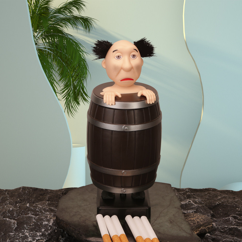 Hermit crab tobacco bucket automatic bomb cigarette box strange uncle creative personality spoof toy automatic bomb cigarette bo