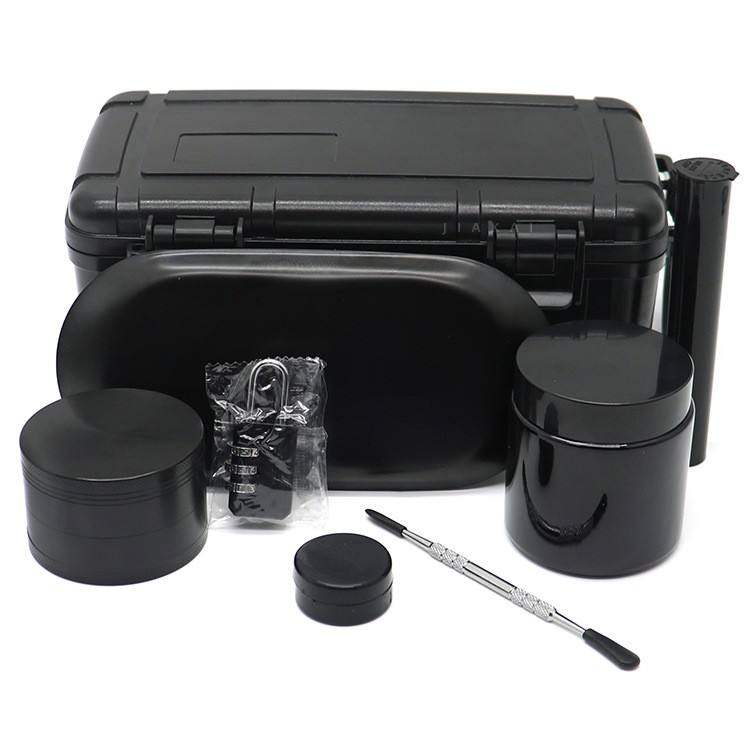 Hermit crab tobacco grinder set tobacco grinder tray tobacco storage canning kit