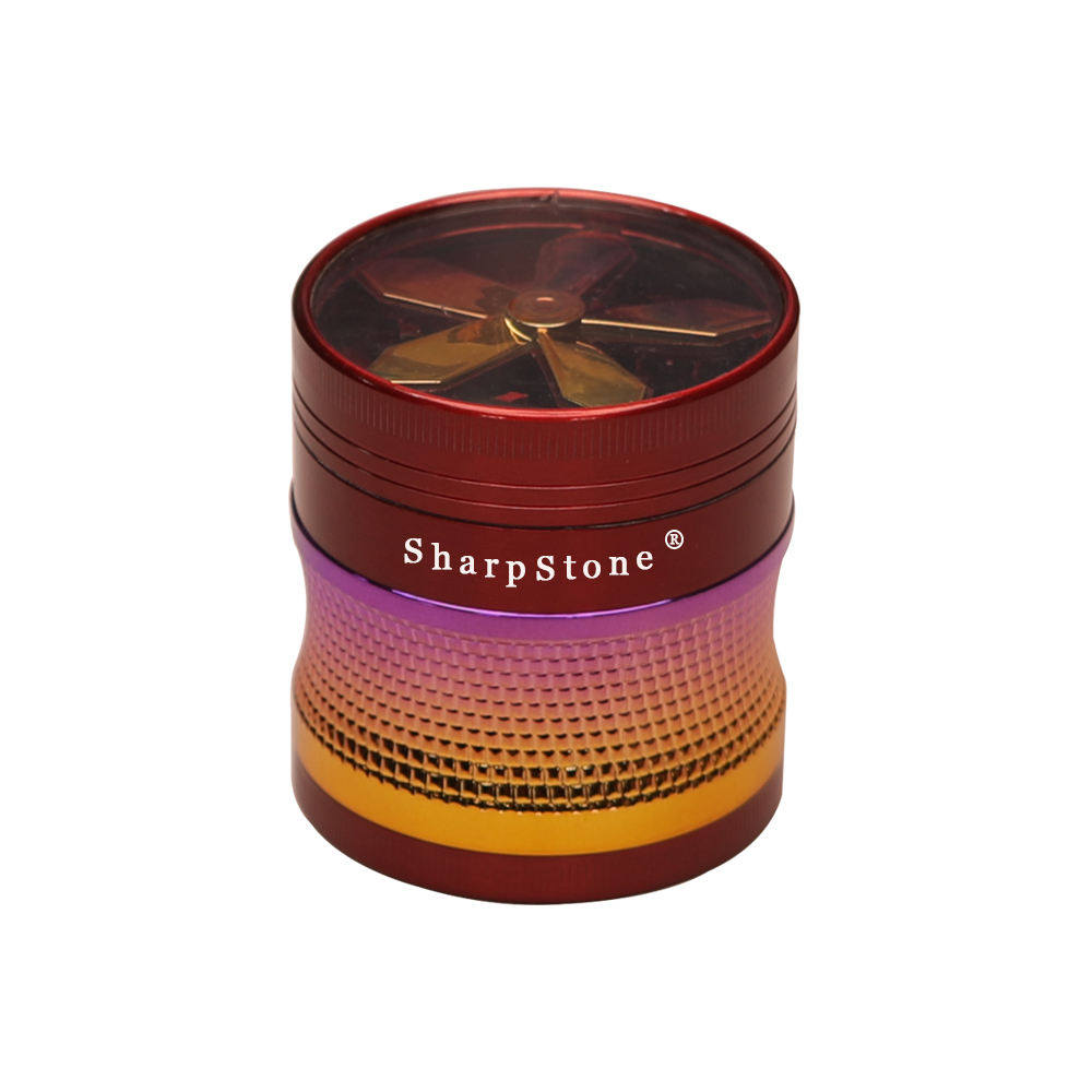 Hermit crab tobacco zinc alloy Maple plastic waisted 63mm four-layer smoke accessories tobacco grinder