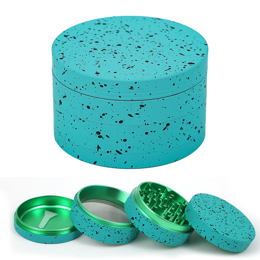 Hermit crab tobacco grinder Pressed aluminum alloy spot grain rubber paint 63 grinder tobacco grinder