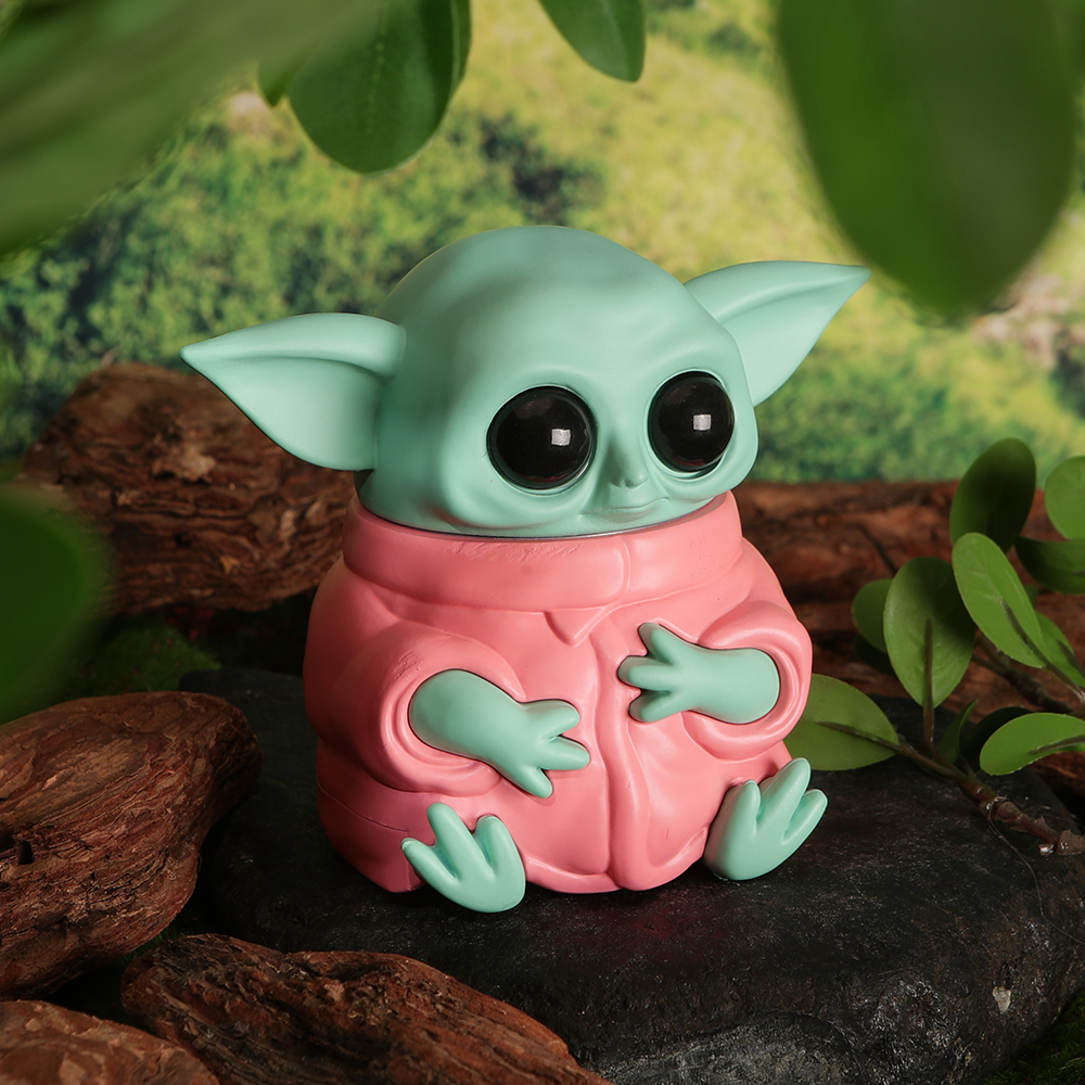 First New Hermit Crab Baby Yoda manual herb grinder Cartoon tobacco grinder smoking accessories sell well in smoke shops