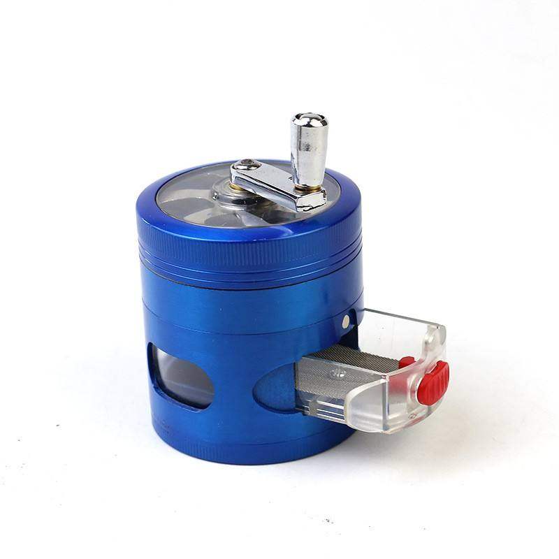 manual herb grinder 4-layer 63mm grinder with drawer colorful zinc alloy crusher