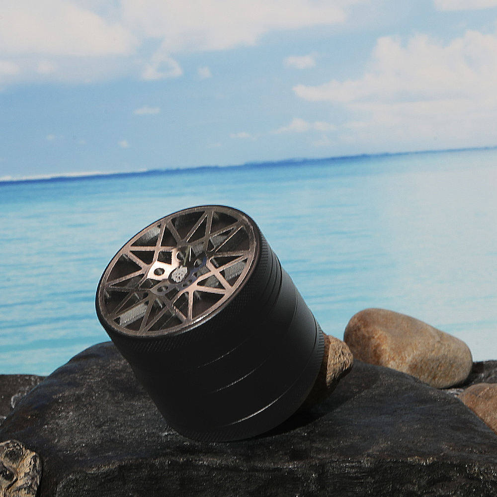 Hermit crab tobacco grinder diameter 63MM four-layer aluminum alloy smoke mill tobacco tobacco grinder