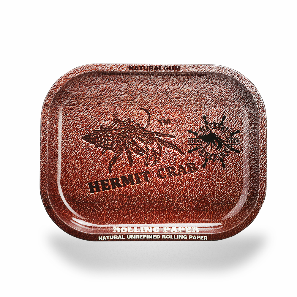 HERMIT CRAB rolling tray 7X5.5X0.55 inches Vanilla wake-up tray Quality tray set
