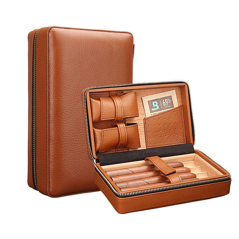 Manufacturer Custom Cigar Box Mini portable cigar humidor Gift wholesale smoking accessories