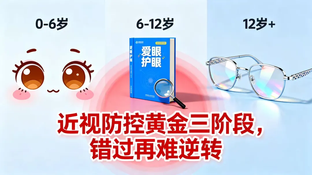 近视防控的 3 个黄金阶段，踩错一个孩子可能再也摘不掉眼镜！