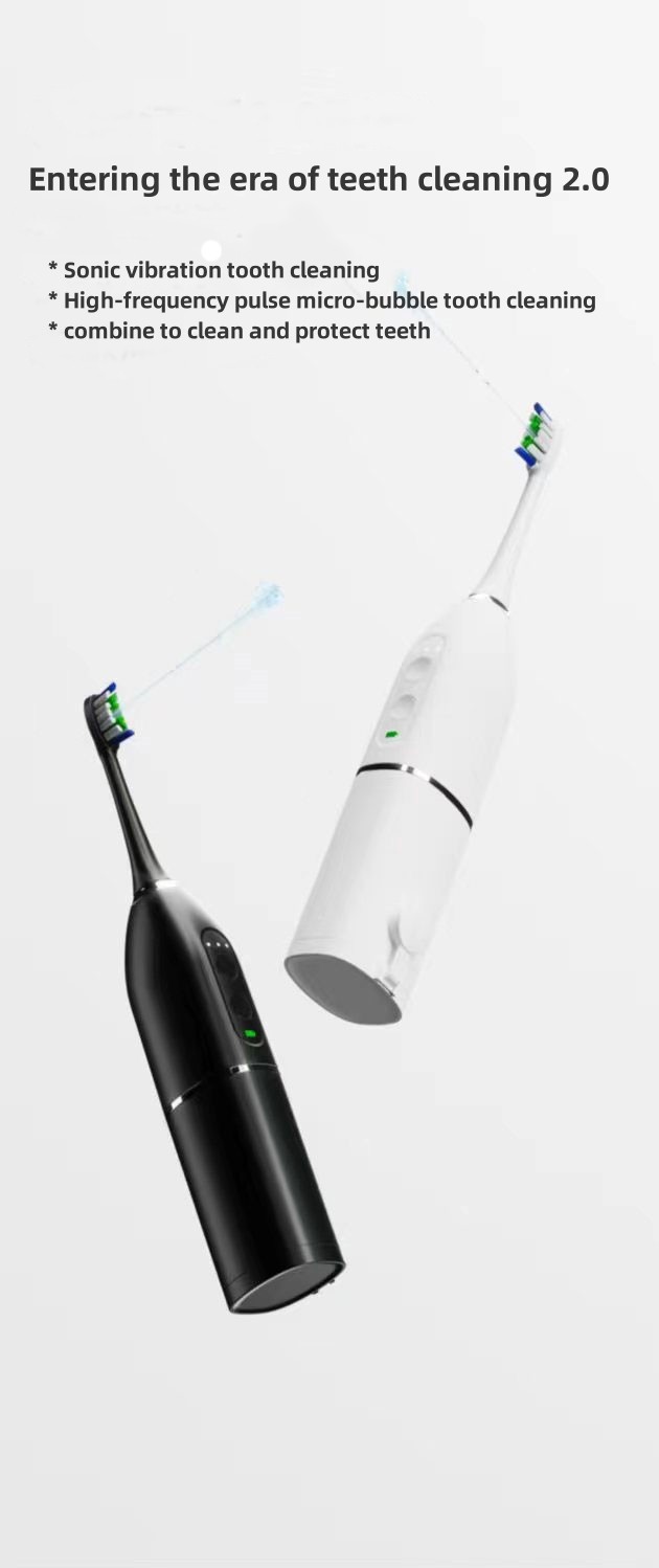 Portable 2 in 1 Electric Toothbrush Combo Water Flosser