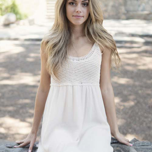 Beauty white dress front