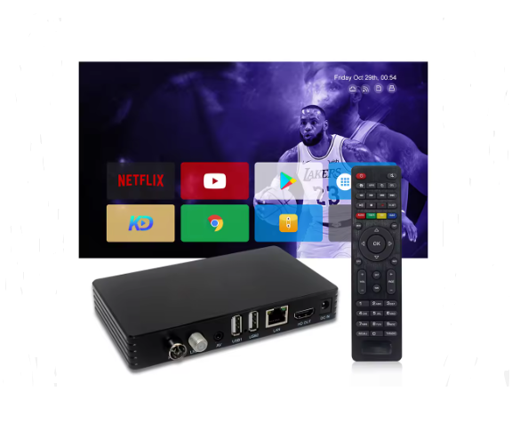 SSSR004 FREESAT V8 Ultra Digital Satellite Receiver Plastic Supports DVB-S2X/S2/S+ DVB-T2/T+C+ISDBT+ATS-C