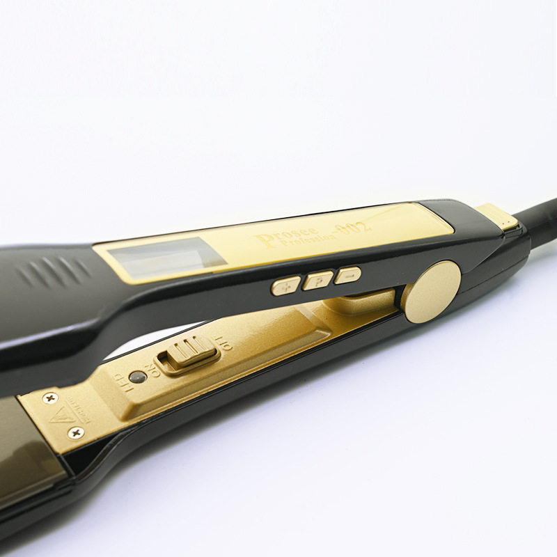 Professional Salon Flat Iron with 1.6 Inch Plate Ceramic Tourmaline Ionic Hair Straightener and Curler