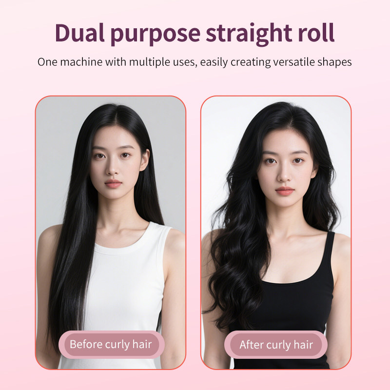 Professional Salon Flat Iron with 1.6 Inch Plate Ceramic Tourmaline Ionic Hair Straightener and Curler